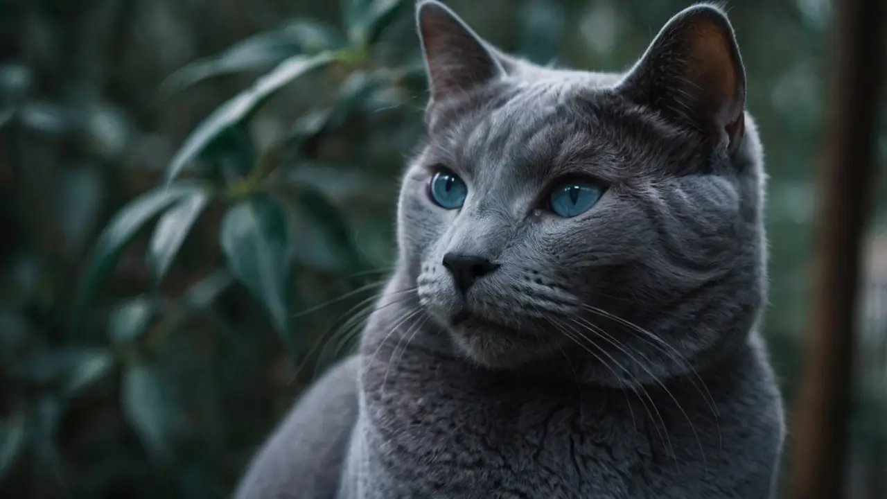 Long Hair Russian Blue